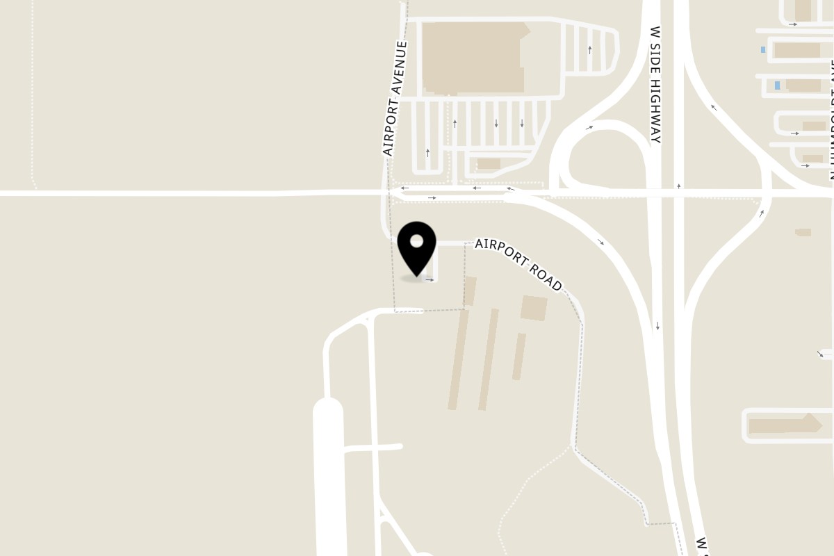 Map showing the location of Nancy's Airport Café on 353 Co Rd G in Willows